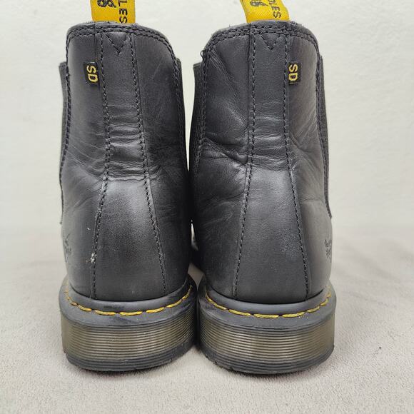 Dr Martens Fellside SD Safety Boots Mens 12 45 Black Leather Steel Toe Chelsea - Picture 7 of 12